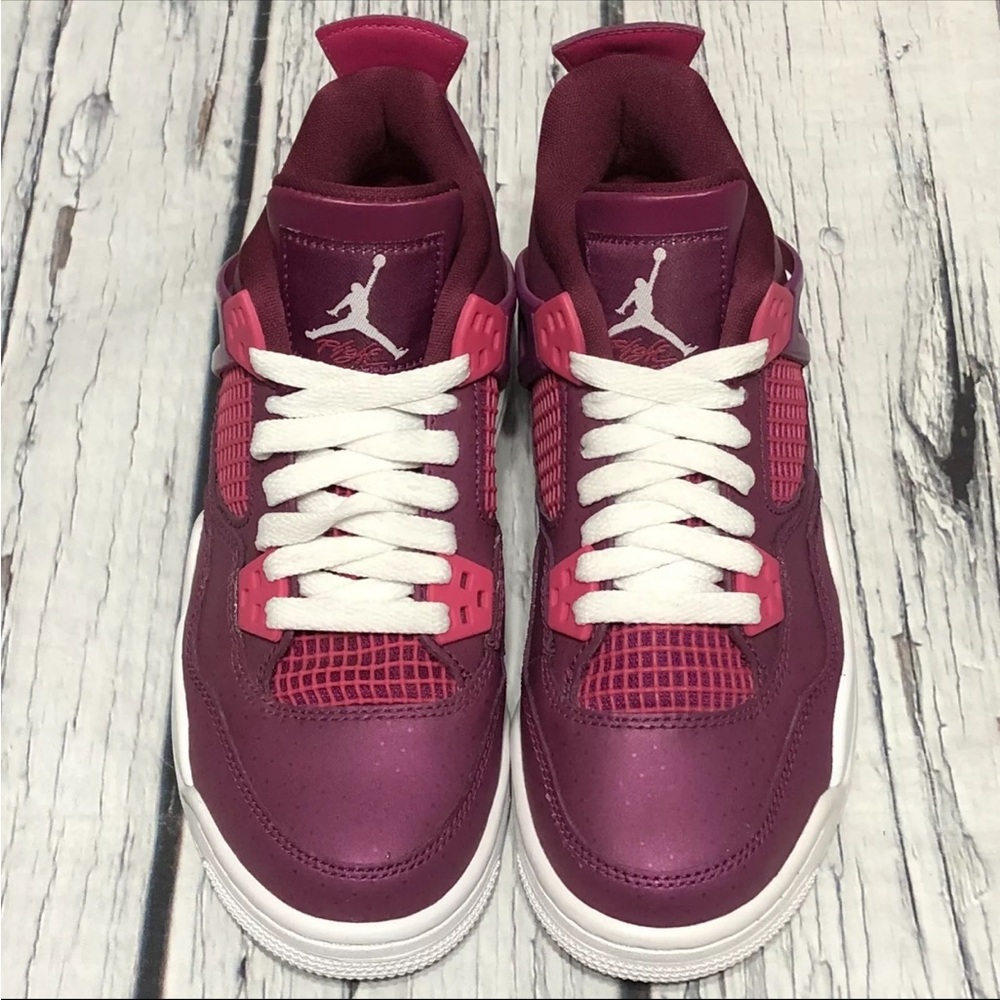 Air Jordan 4 Retro Size 7y..women 8.5..487724-661 For The Love of the Game Berry - Picture 2 of 4